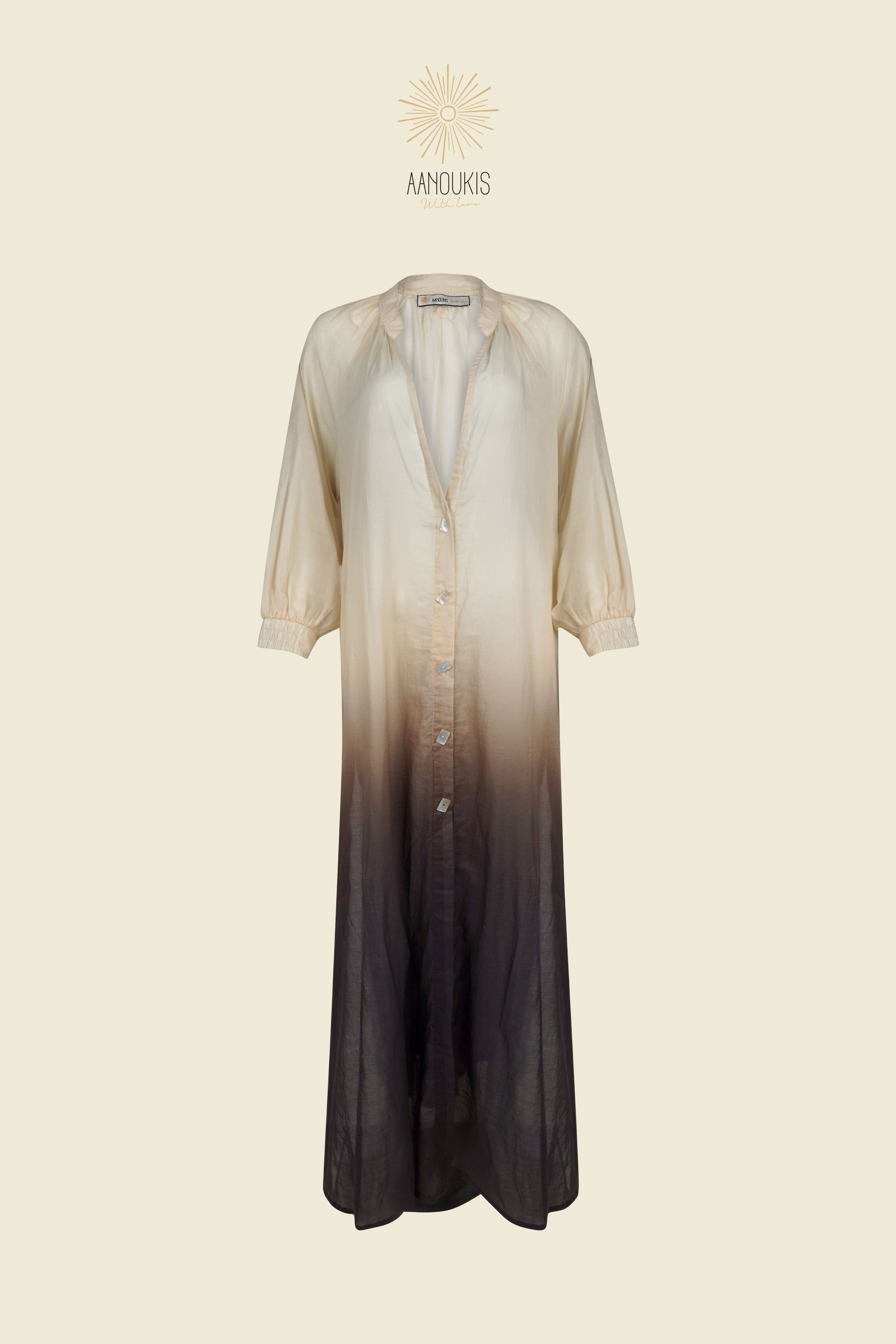 LA PLAGE DRESS - Degrade Brown