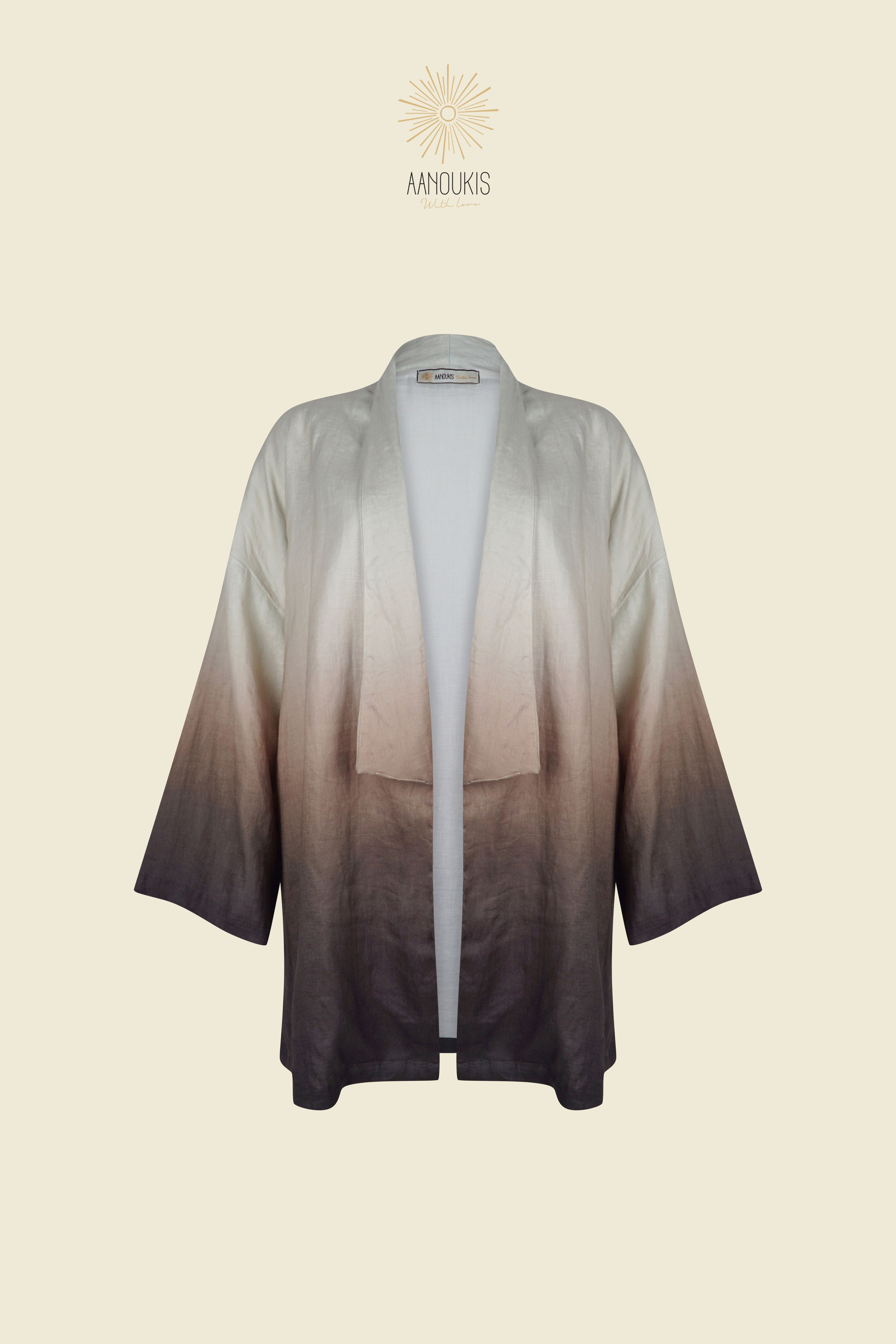 PASOLA KIMONO - Degrade Brown