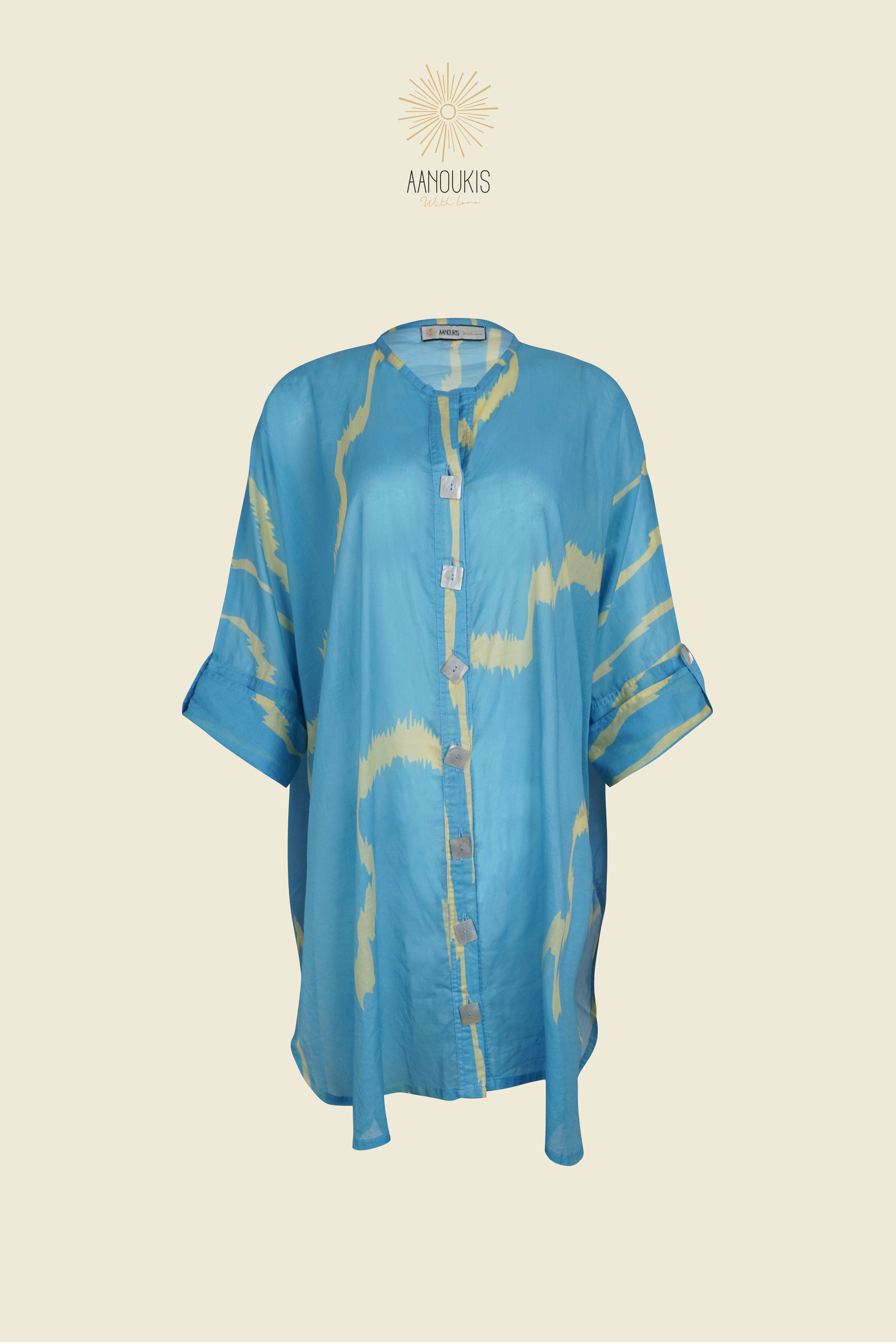 FLORES SHIRT - Wai Sumba Blue