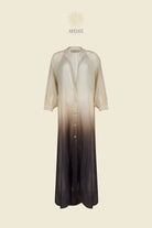 LA PLAGE DRESS - Degrade Brown