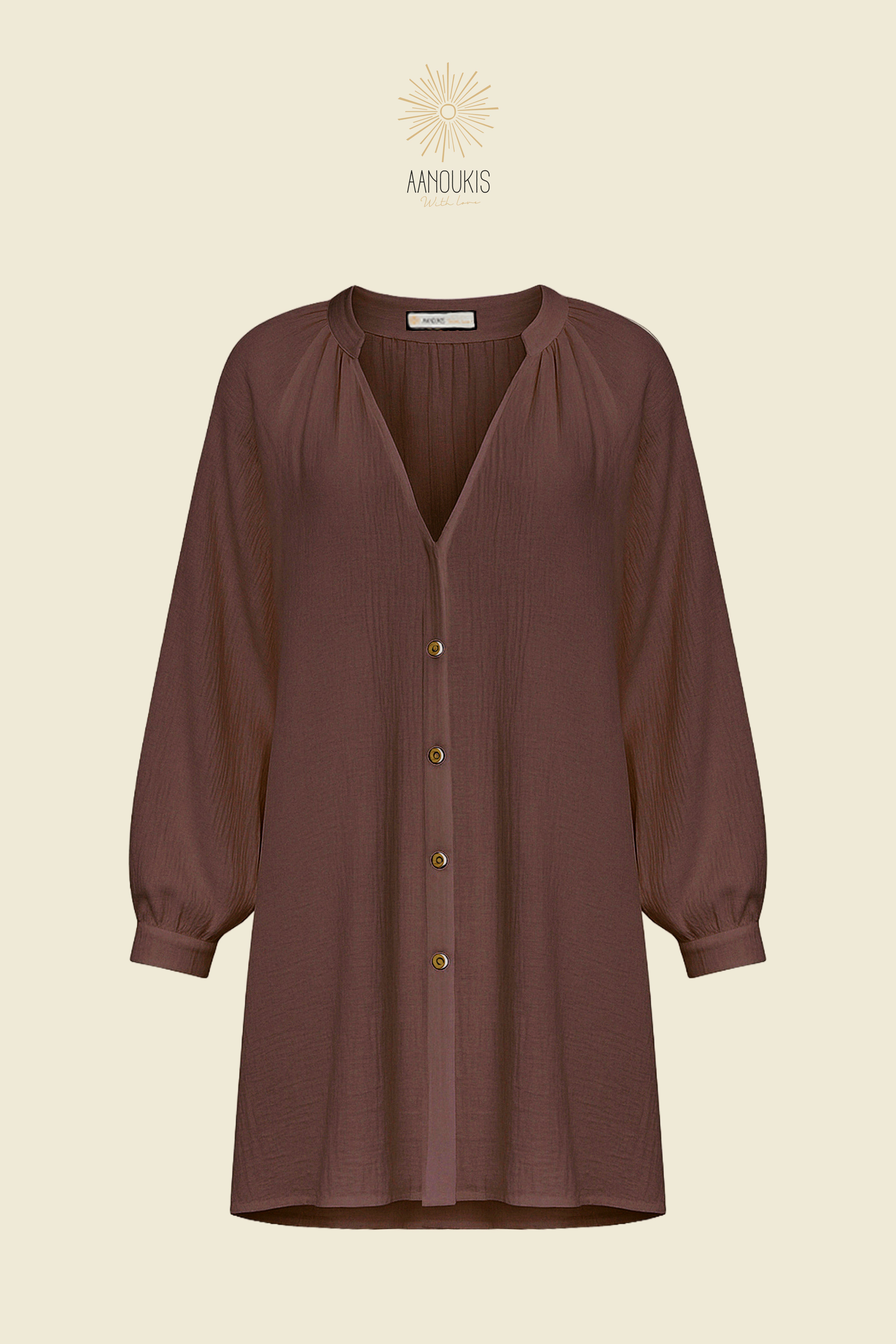 LA PLAGE MINI DRESS - Espresso