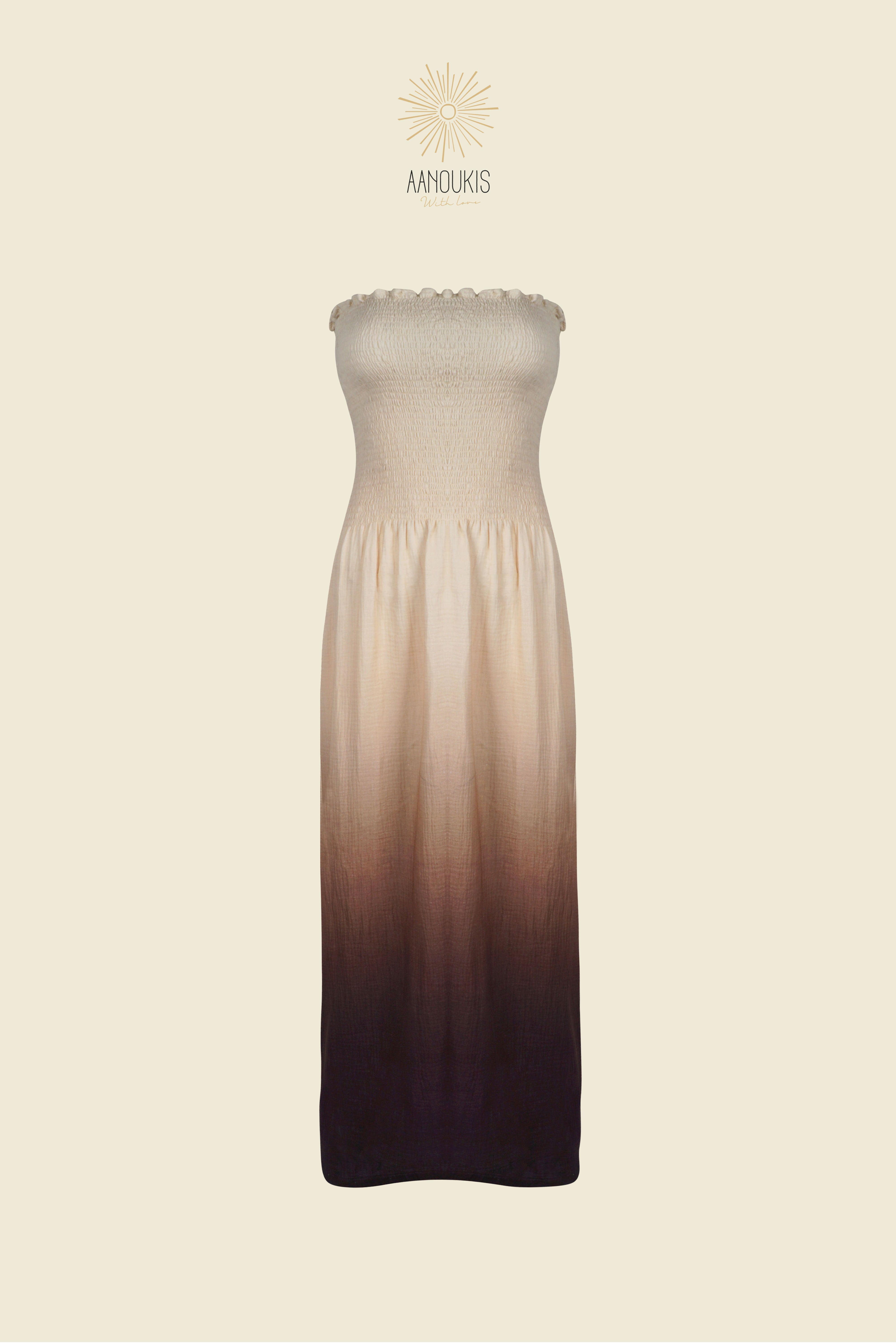 OCEAN DRESS - Degrade Brown