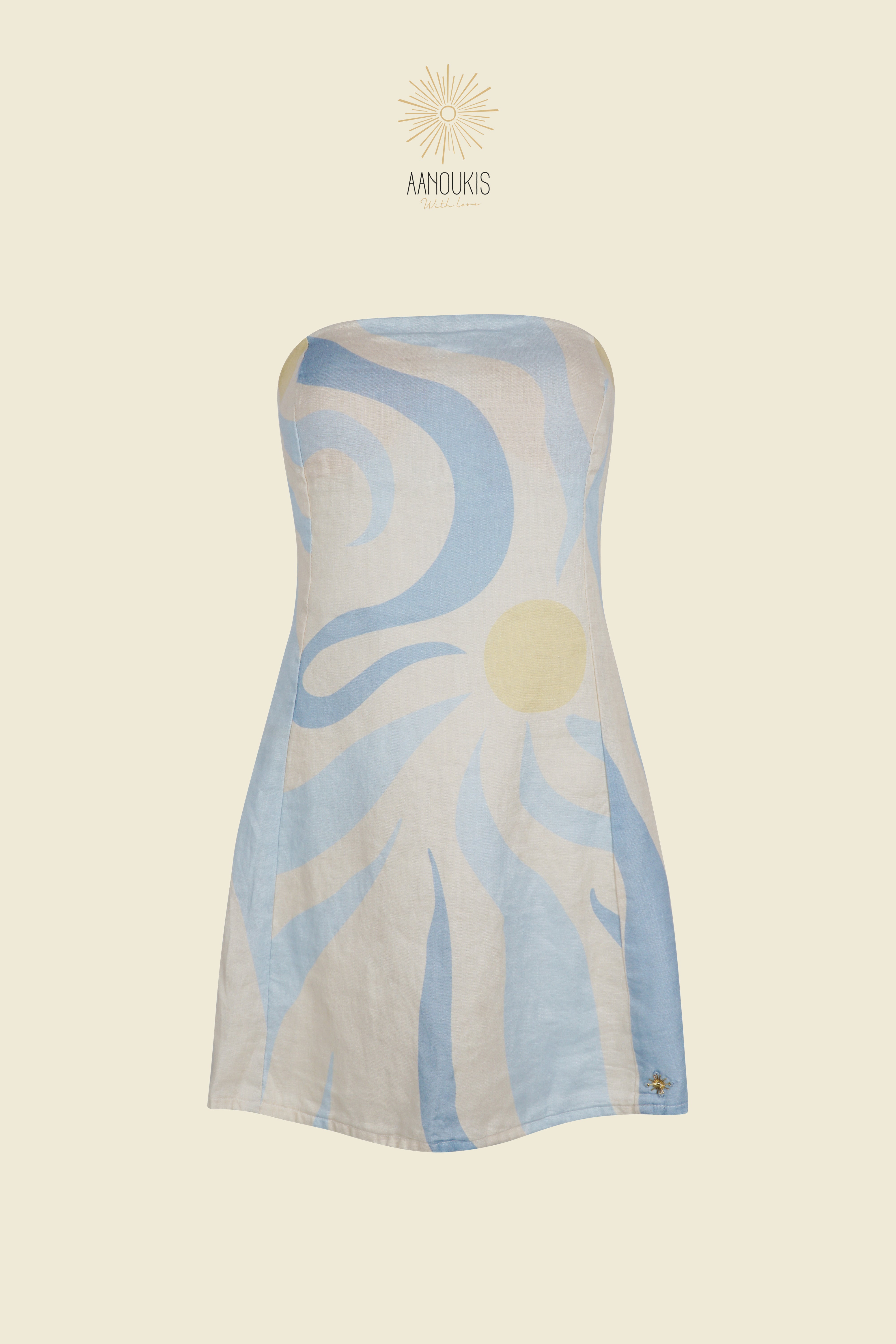 SAVANNA SHORT DRESS - Sumba Ray Blue