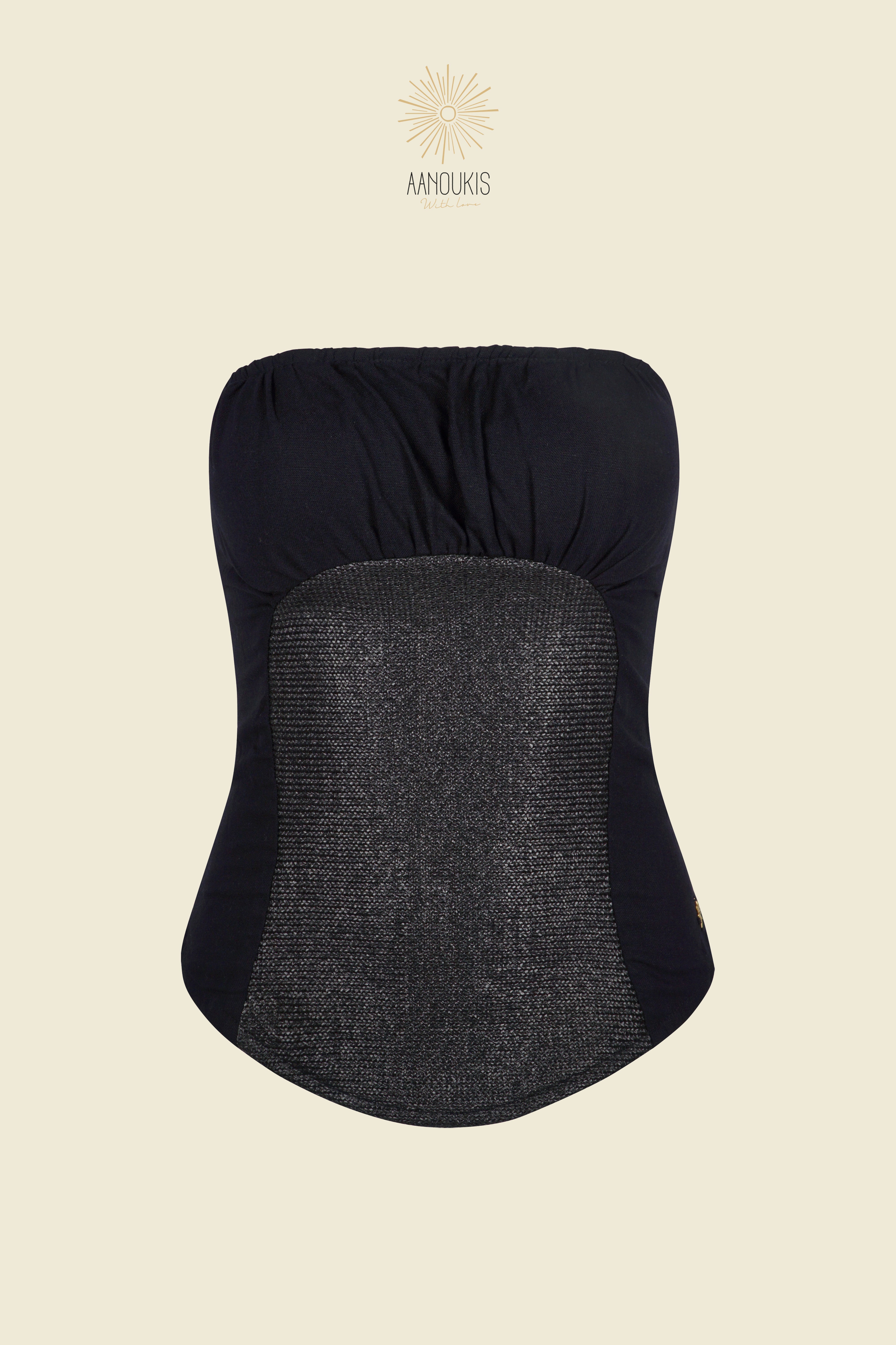 WULA TOP - Black Rattan